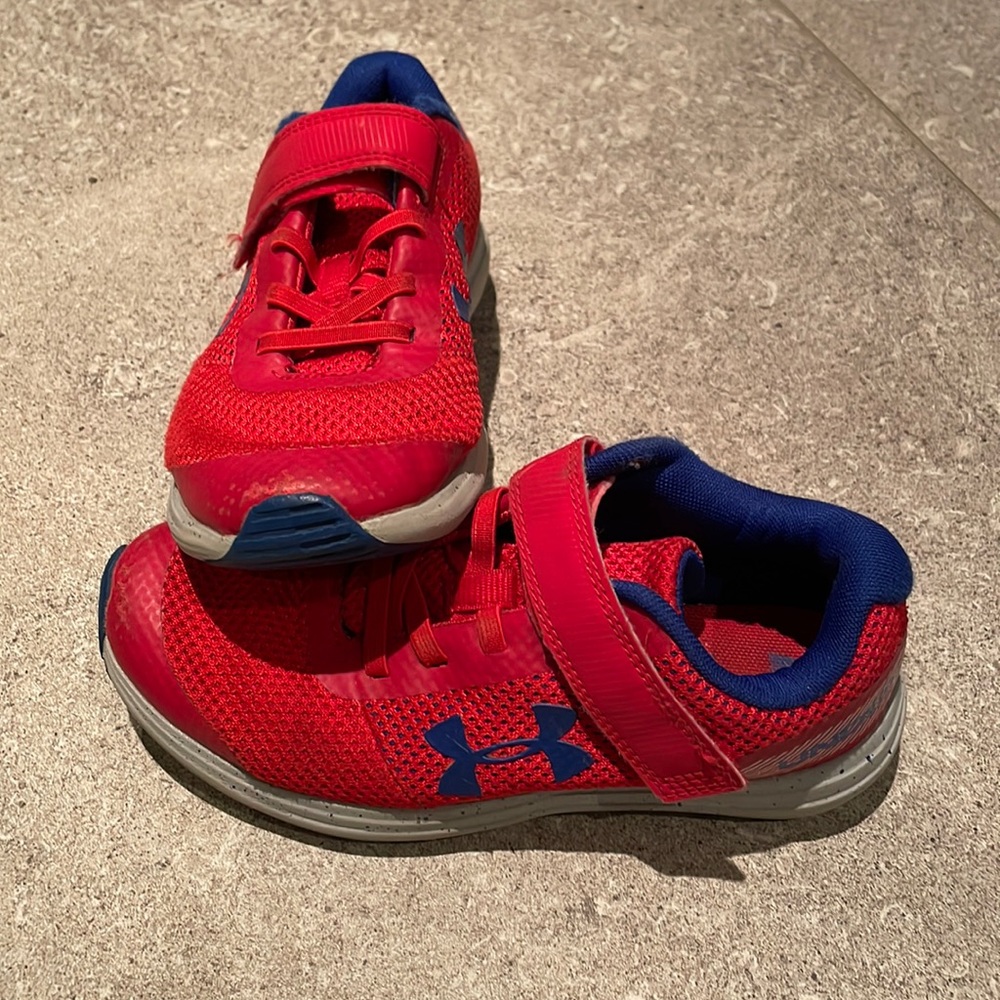Under Armour kids sneakers - red & blue